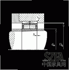 圓柱滾子軸承 F-800485.ZL-K-C5, 特殊軸承，浮動(dòng)軸承，雙列，錐孔，錐度1:12，可分離，帶保持架